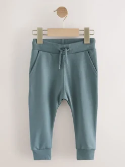 Multipacks|Jeans En Joggingbroeken|Next - Set van 3 superskinny joggingbroeken (3 mnd-7 jr) Blauw/Lichtbruin/Antracietgrijs