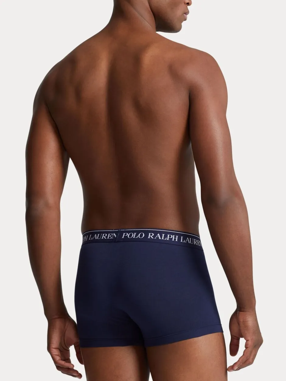Ondergoed|Ondergoed*Polo Ralph Lauren Blauw/marine - verpakking van 3 stretchy katoenen boxershorts