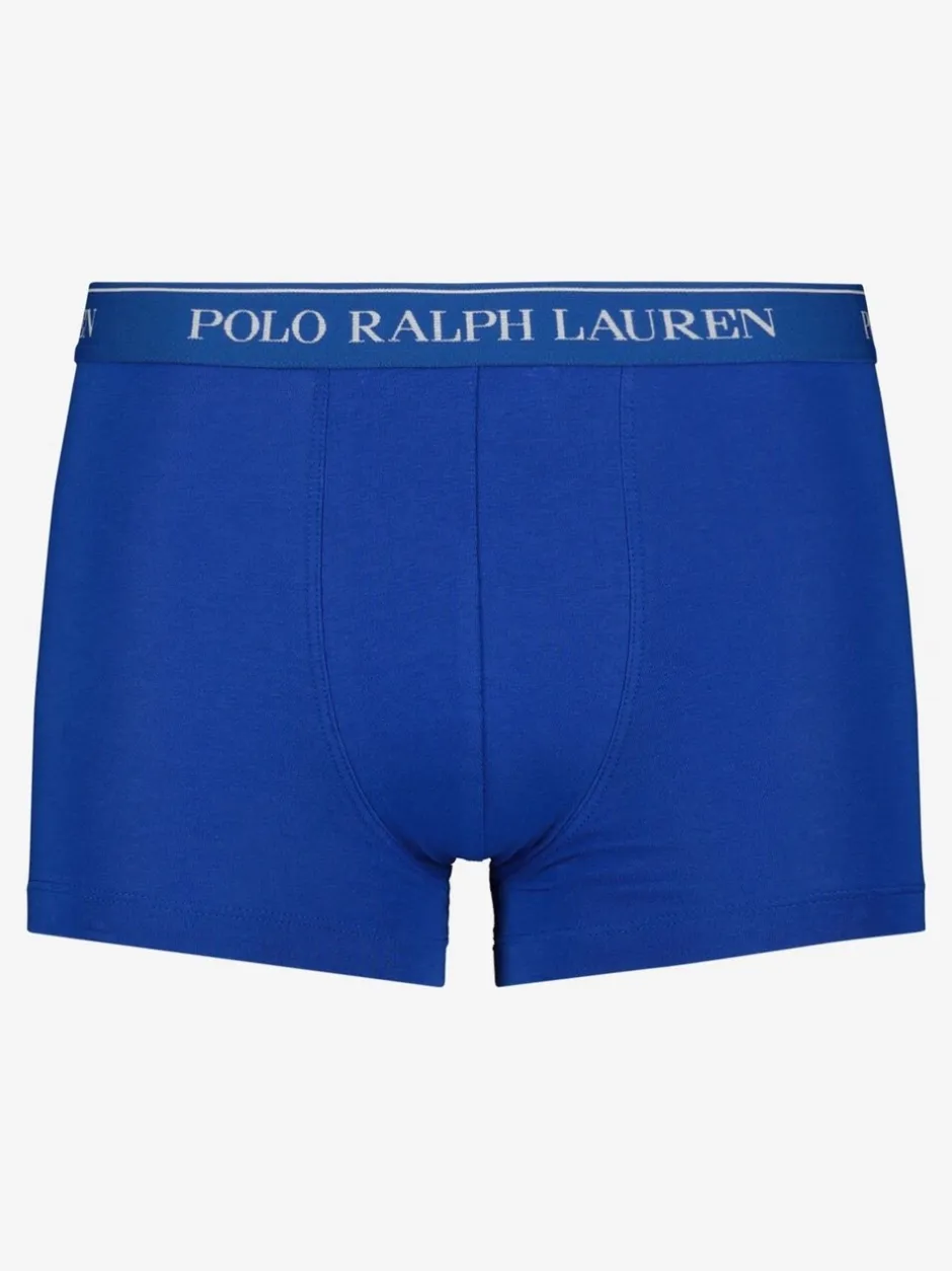 Ondergoed|Ondergoed*Polo Ralph Lauren Blauw/marine - verpakking van 3 stretchy katoenen boxershorts