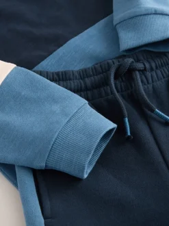 Tops|Sets En Combisets*Next - Set van zacht T-shirt met lange mouwen en joggingbroek (3mnd-7jr) Blauw/marine