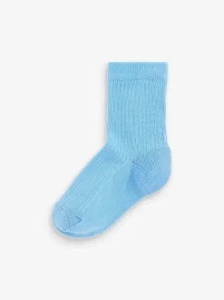 Sokken En Panty's|Sokken|Next - Verpakking van 7 paar fijngeribbelde sokken met hoog katoengehalte Blauw/marine