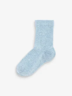 Sokken En Panty's|Sokken|Next - Verpakking van 7 paar fijngeribbelde sokken met hoog katoengehalte Blauw/marine