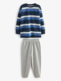 Pyjama's|Nachtkleding En Pyjama's*Next Blauw/marineblauw/grijs - Pyjama met korte pijpen 3 stuks (3-16jaar) (3-16jaar)