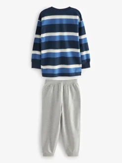 Pyjama's|Nachtkleding En Pyjama's*Next Blauw/marineblauw/grijs - Pyjama met korte pijpen 3 stuks (3-16jaar) (3-16jaar)