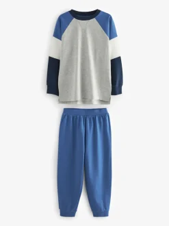 Pyjama's|Nachtkleding En Pyjama's*Next Blauw/marineblauw/grijs - Pyjama met korte pijpen 3 stuks (3-16jaar) (3-16jaar)
