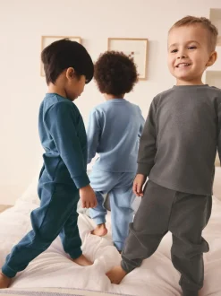 Multipacks|Pyjama's|Next Blauw/marineblauw/grijs - Verpakking van 3 relaxed fit pyjama's (9mnd-12jr)