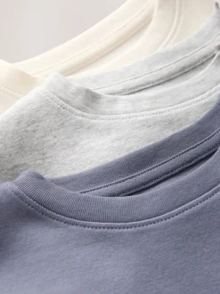 Nachtkleding En Pyjama's|Pyjama's*Next - Verpakking van 3 pyjama's met joggingbroek (3-16 jr) Blauw/Naturel Strepen Beer
