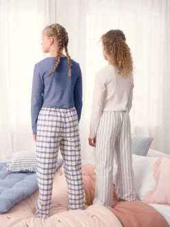 Nachtkleding En Pyjama's|Pyjama's*Next - Set van 2 geweven pyjamabroeken (3-16jr) Blauw/neutraal