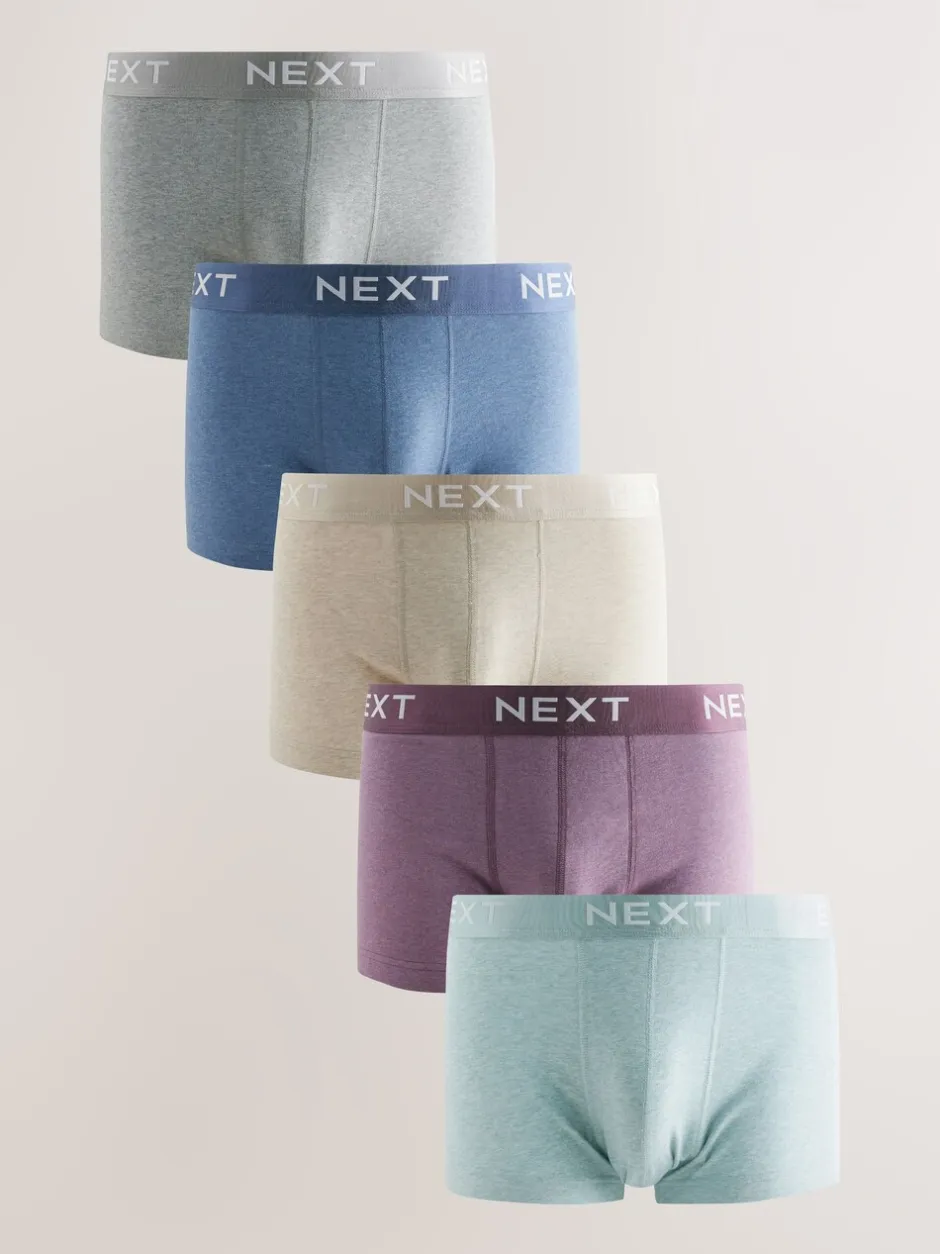 Ondergoed|Ondergoed*Next - Set van 5 hipster-boxershorts Blauw/neutraal