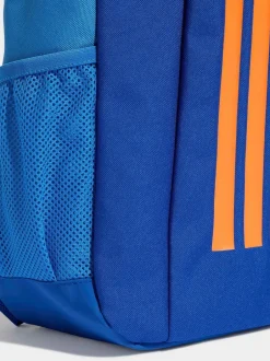 Tassen|Tassen|adidas Blauw/oranje - Kinderrugzak met 3 Strepen