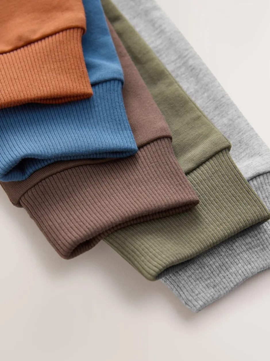 Jeans En Joggingbroeken|Joggingbroeken*Next Blauw/Roestoranje/Kakigroen - Verpakking van 5 joggingbroeken (3mnd-7jr)