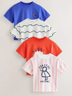 T-Shirts*Next blauw/roze - T-Shirts 4 Pack (3mths-7yrs)