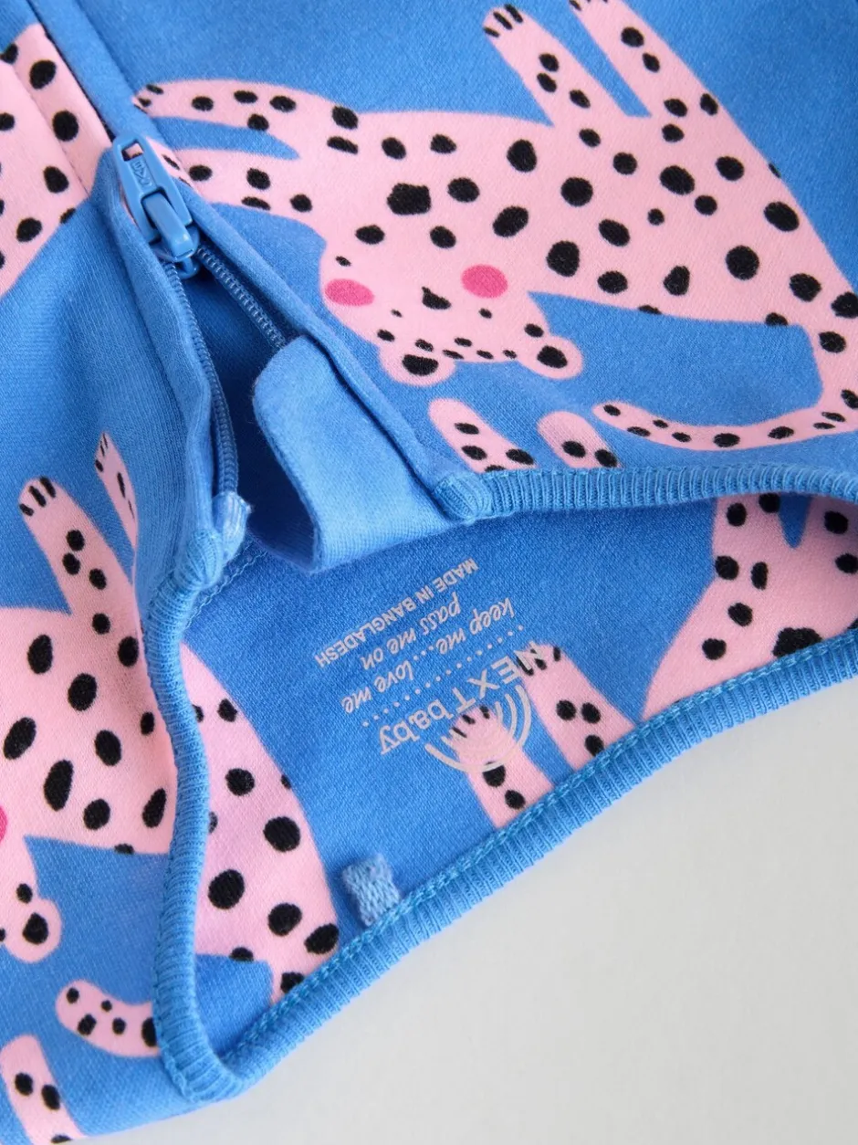 Multipacks|Babypakjes En Babypyjama's*Next Blauw/roze met karakteristieke dierenprint - 3 Pack Baby-pyjama's met tweewegrits (0mnd -2jr)