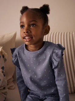Multipacks|Nachtkleding En Pyjama's|Next - Knusse geribbelde pyjama's 3 verpakking (9mnd-12jr) Blauw/wit