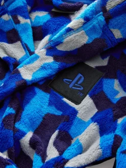 Kamerjassen*Next Blauw/wit Playstation - Damesbadjas (5-16jaar)