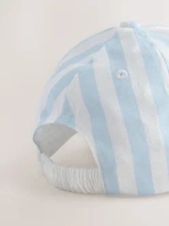 Mutsen, Handschoenen En Sjaals|Next Blauw/witte streep - Bluey 100% katoenen honkbalpet (1-10jr)