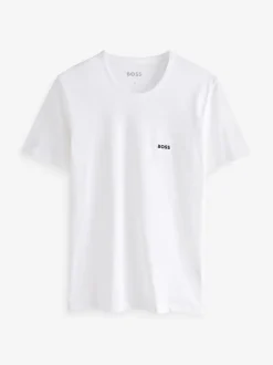 T-Shirts En Hemden|BOSS Blauw/wit/zwart - - 3 Klassieke T-shirts met ronde hals
