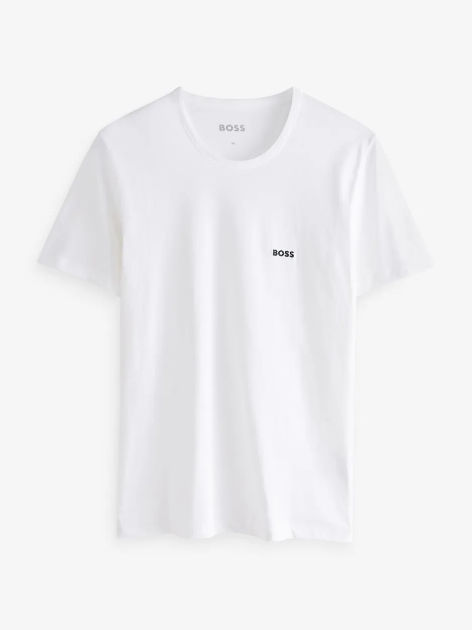 T-Shirts En Hemden|BOSS Blauw/wit/zwart - - 3 Klassieke T-shirts met ronde hals