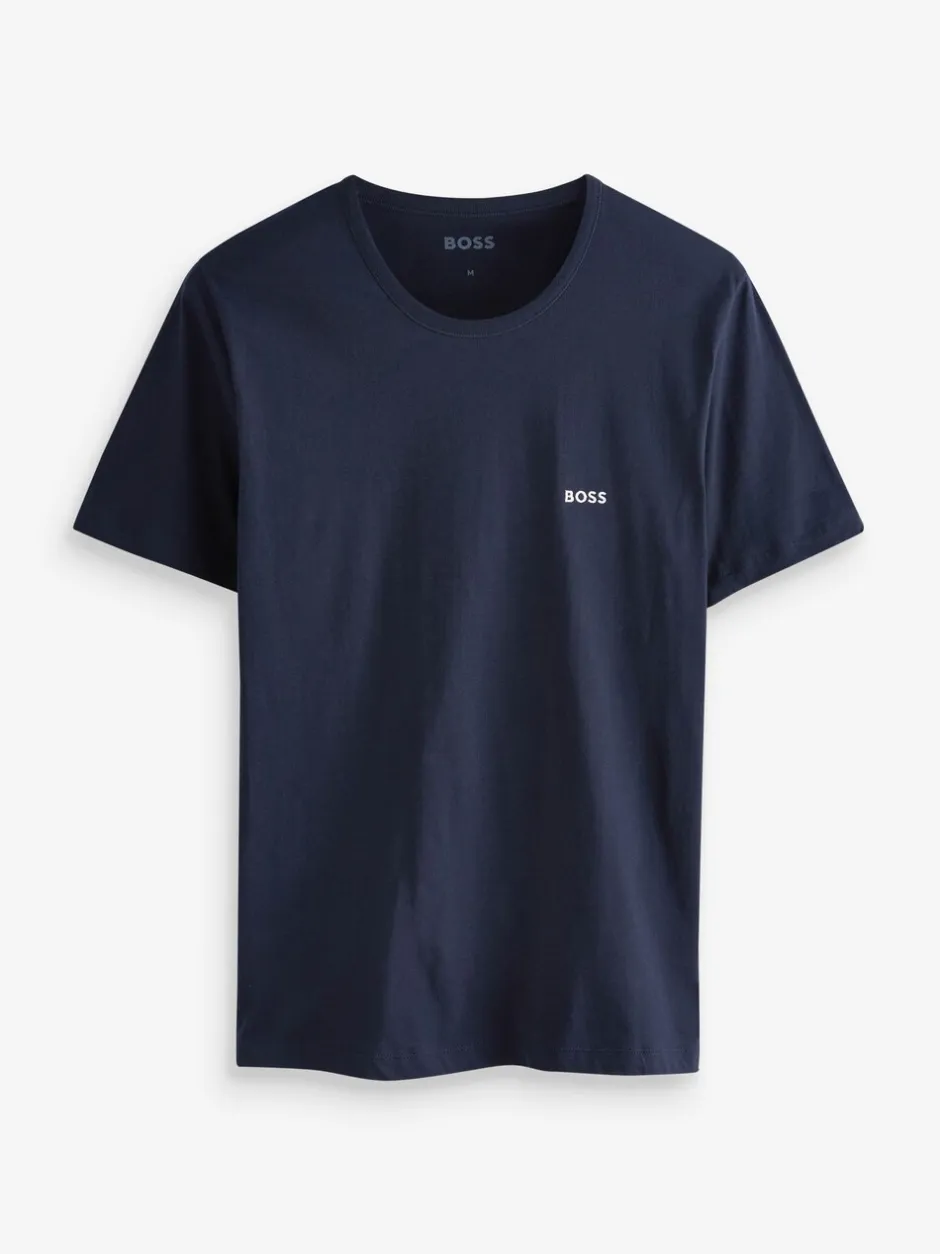 T-Shirts En Hemden|BOSS Blauw/wit/zwart - - 3 Klassieke T-shirts met ronde hals