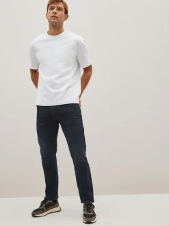 Jeans*Next Blauw-zwart - Enkele - Slim fit klassieke stretchy jeans