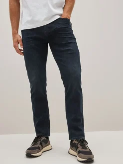 Jeans*Next Blauw-zwart - Enkele - Slim fit klassieke stretchy jeans