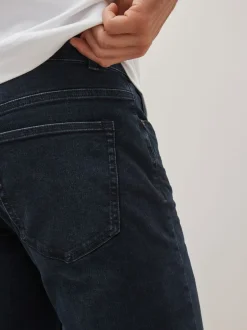 Jeans*Next Blauw-zwart - Enkele - Slim fit klassieke stretchy jeans