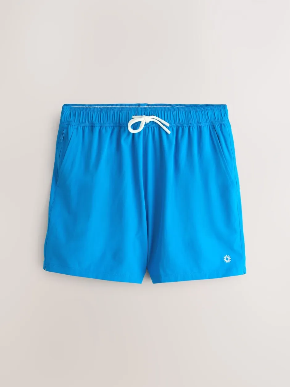Badkleding|Next - Motionflex 5 Inch Swim Shorts 2 Pack Blauw/Zwart