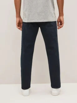 Jeans|Next Blauw-zwart - Rechte, klassieke jeans met stretch