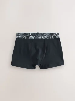 Ondergoed*Next - Verpakking van 5 boxers (2-16jr) Blauw/zwart met voetbalprint