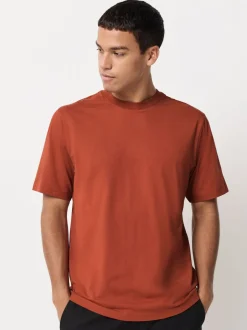 T-Shirts En Hemden|Next Blauw/zwart/oranje/groen/grijs/ecru wit - Normale Pasvorm - Essential katoenen T-shirts verpakking van 6