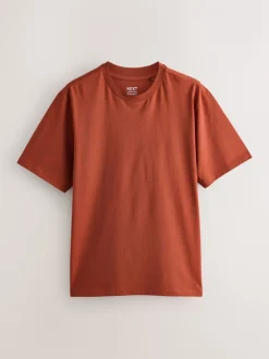 T-Shirts En Hemden|Next Blauw/zwart/oranje/groen/grijs/ecru wit - Normale Pasvorm - Essential katoenen T-shirts verpakking van 6