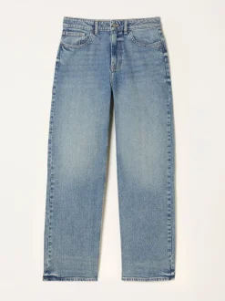 Jeans|Fat Face - FatFace Relaxed Straight Jeans Bleach Wash Denim