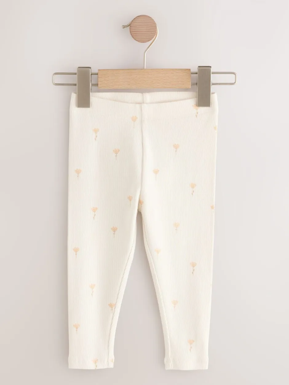 Broeken En Leggings*Next - Verpakking van 5 geribbelde Leggings (3mnd -7jr) Bloemenmotief