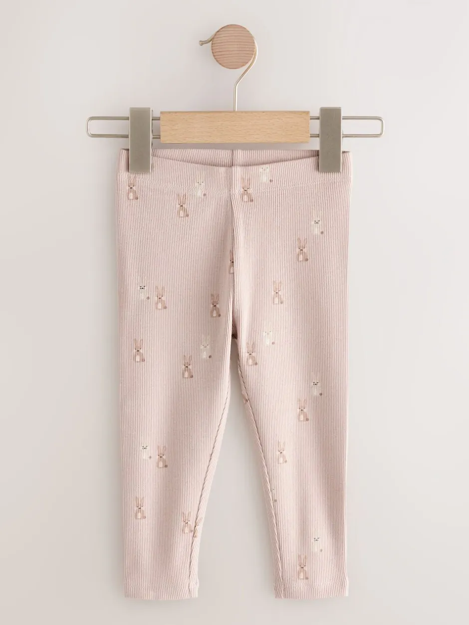 Broeken En Leggings*Next - Verpakking van 5 geribbelde Leggings (3mnd -7jr) Bloemenmotief