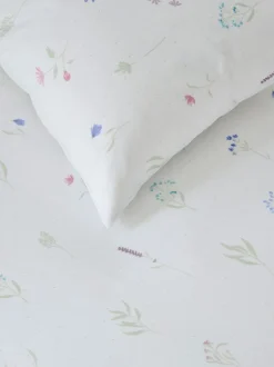 Beddenlakens En Kussenslopen|Next Bloemenprint 100% katoenen hoeslaken en kussensloop set