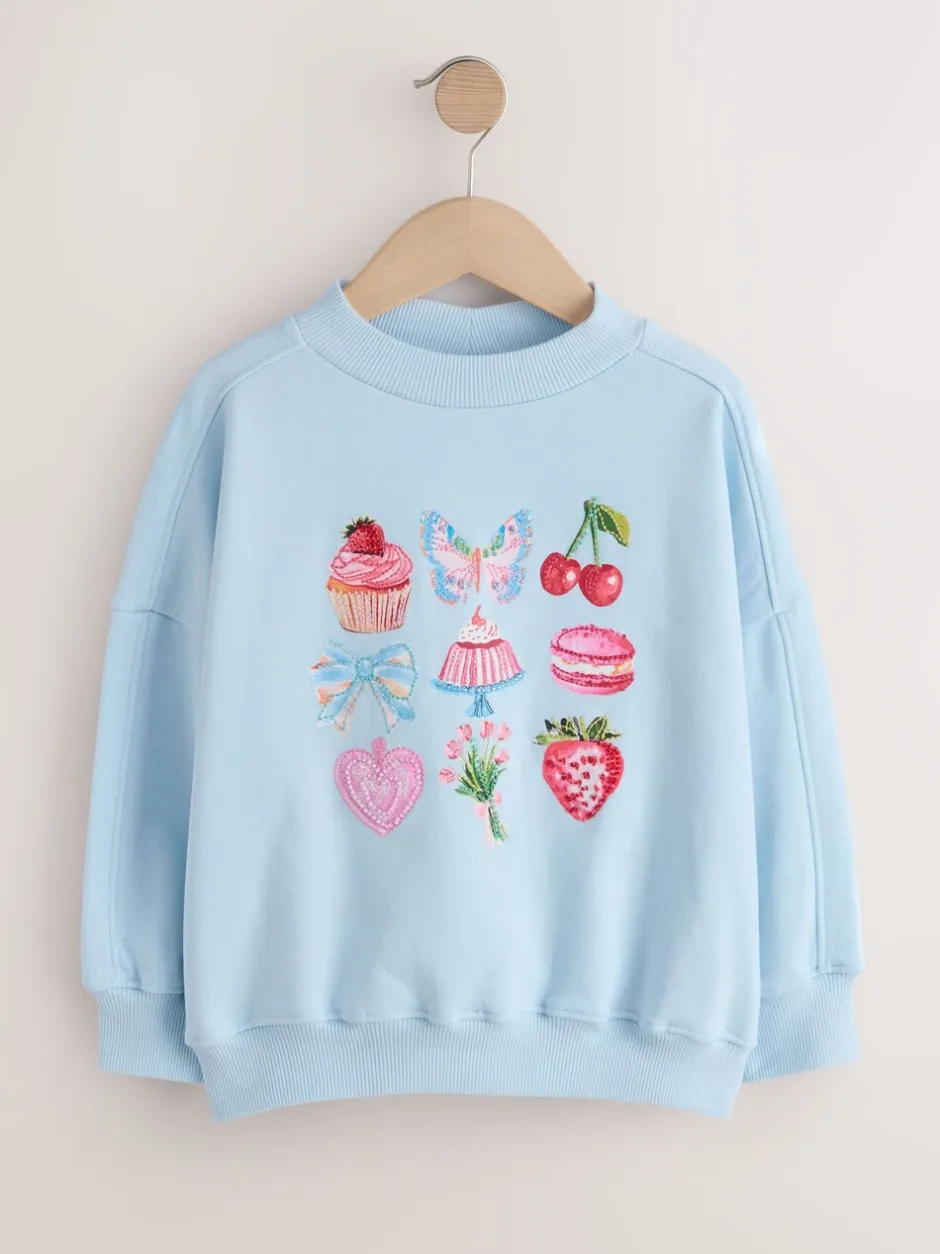 Sweaters En Hoody´S*Next - Sweatshirt (3 - 16 jr) Blue Beaded Cake