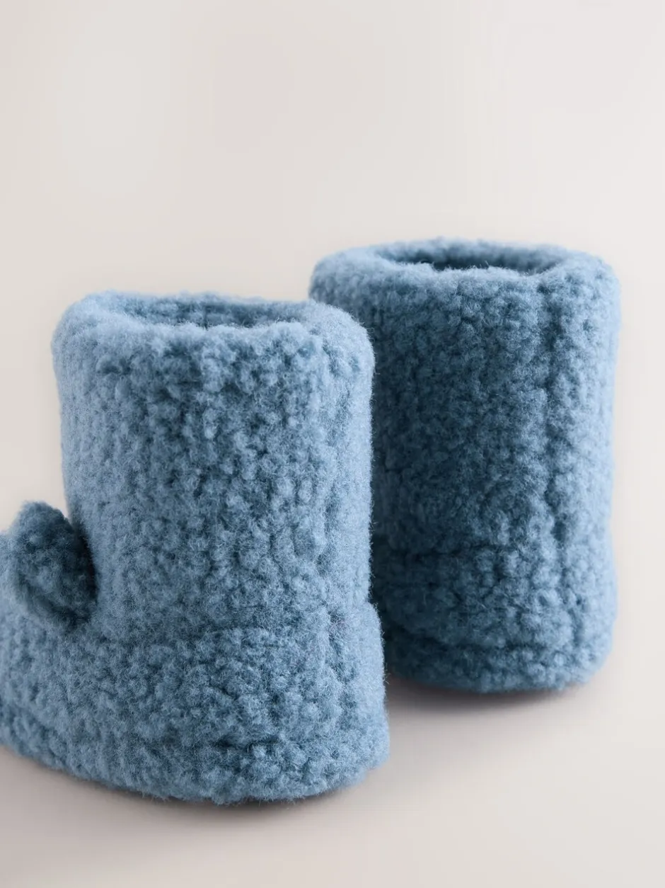 Pantoffels*Next Blue Borg - Cosy Bear Slipper Boots