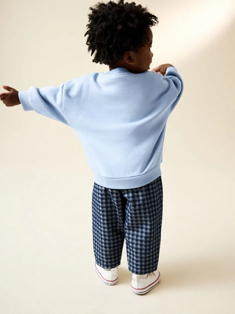 Sweaters En Hoody´S|Next Blue I Love Snacks - Sweatshirt met ronde hals en all-over print (3 mnd - 7 jr)