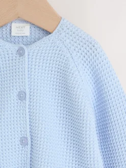 Gebreide Kleding*Next Blue Peplum - Gebreid babyvest (0 mnd- 2 jr)