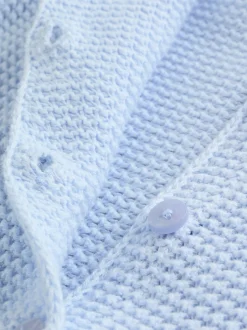 Gebreide Kleding*Next Blue Peplum - Gebreid babyvest (0 mnd- 2 jr)