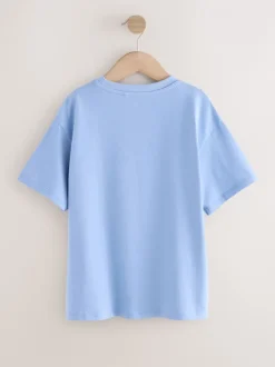 T-Shirts|Next Blue Poodle - Oversized T-shirt met grafische print (3-16jr)