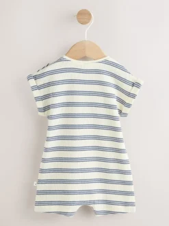 Rompertjes En Tuinbroeken*Next - Jersey babyrompertje Blue Striped I love my Daddy