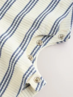 Rompertjes En Tuinbroeken*Next - Jersey babyrompertje Blue Striped I love my Daddy