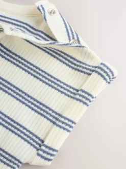 Rompertjes En Tuinbroeken*Next - Jersey babyrompertje Blue Striped I love my Daddy