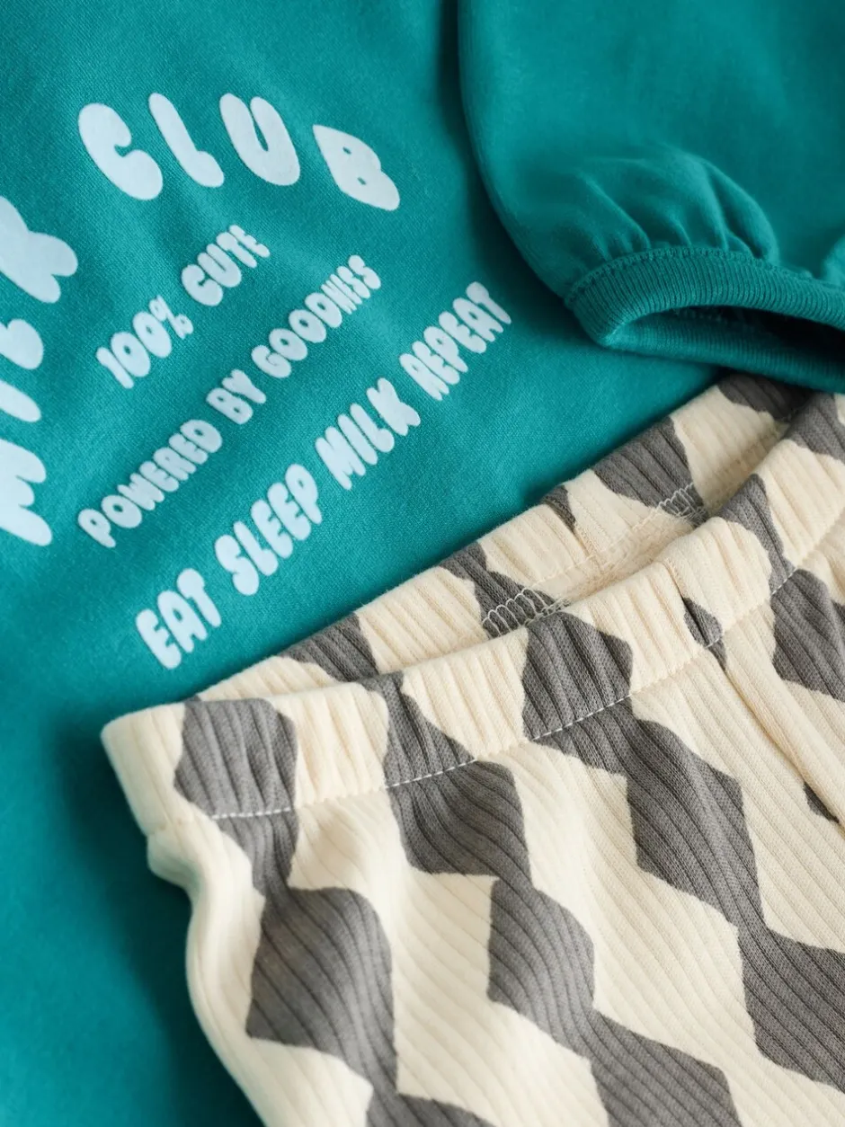 Sets En Combisets|Multipacks|Next - Baby Top & Leggings 6 Piece Set (0mths-3yrs) Blue/Green Milk Club