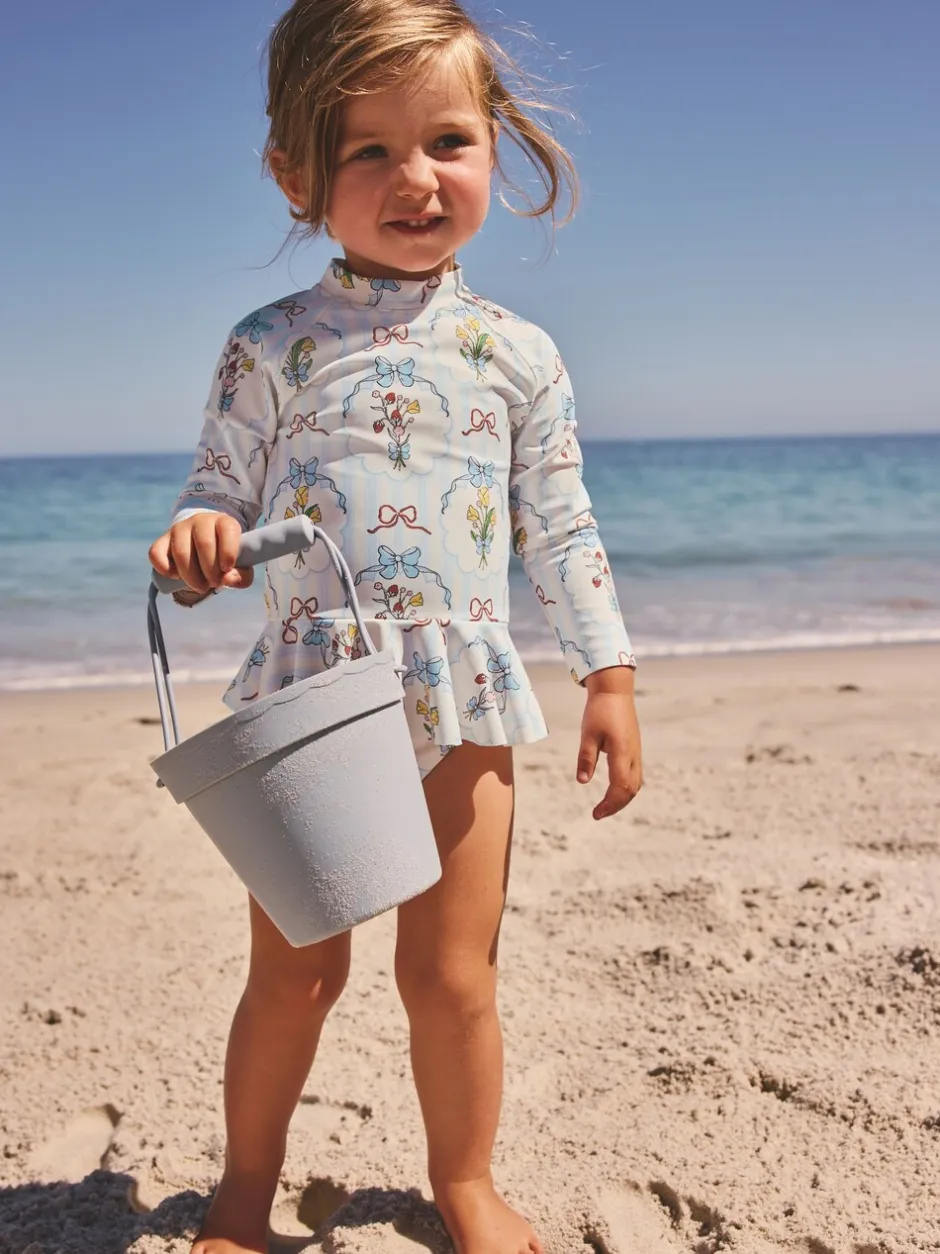 Badkleding|Badkleding*Next - Zonbeschermende zwemset (3 mnd-7 jr) Blue/White Bow