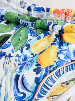 Badkleding*Next - Bikinibroekjes Blue/White Porcelain Sardine Print