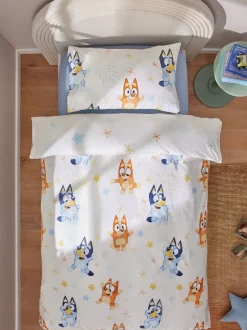 Beddengoedsets En Dekbedovertrekken|Next Bluey en Friends 100% katoenen dekbedovertrek- en kussensloopset