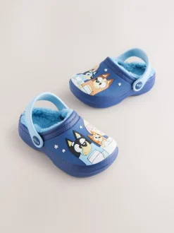Pantoffels|Next Bluey Navy - Gevoerde pantoffelklompen