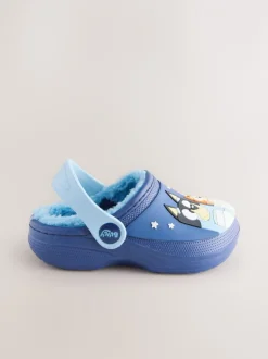 Pantoffels|Next Bluey Navy - Gevoerde pantoffelklompen
